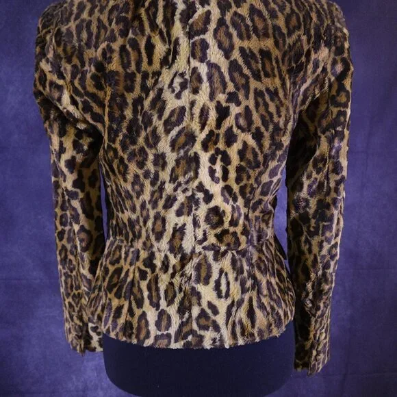 Faux Fur Designer Leopard Jacket - Picture 2 of 3